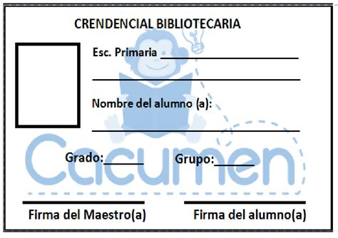 Como Es Una Credencial De Biblioteca Mide