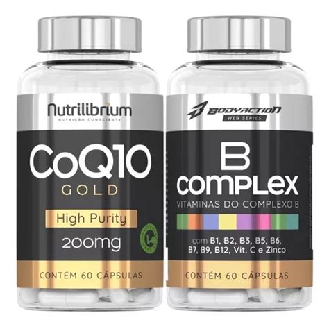 Suplemento En Cápsulas Bodyaction Tradicional Coenzima Coq10 Complejo B Vitaminas En Pote De