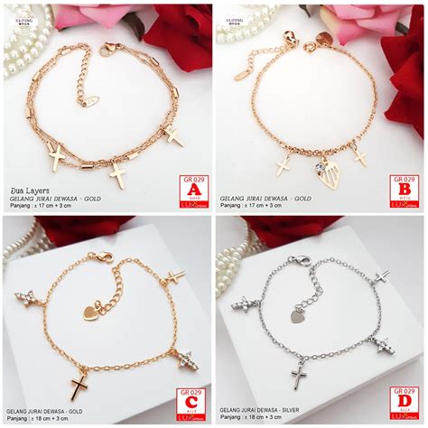 Jual Gr Gelang Rohani Kristen Katolik Salib Polos Gelang Salib