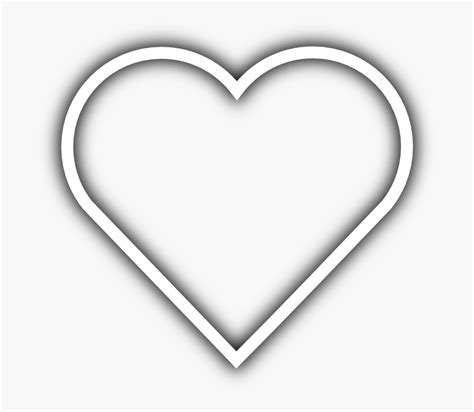 White Heart Shape Png Graphic Stock White Love Heart Outline