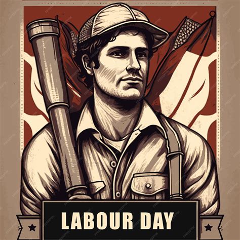 Premium Vector Labor Day Poster Design