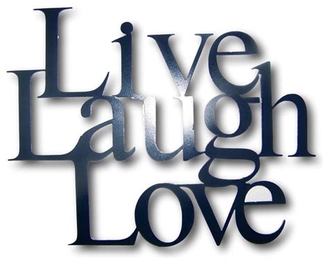 Metal Live Laugh Love Wall Hanging Decor Sizes Available