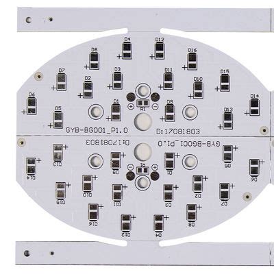 Vehicle Light Thick 2 0mm Single Sided PCBs Round LED Circuit Board