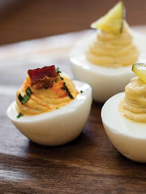 Pimiento Cheese Bacon Deviled Farm Eggs - Paula Deen