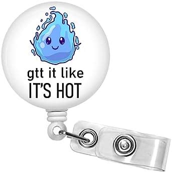 Amazon Gtt It Like It S Hot Black Nurse Badges Cute Badge Reel Retractable Badge