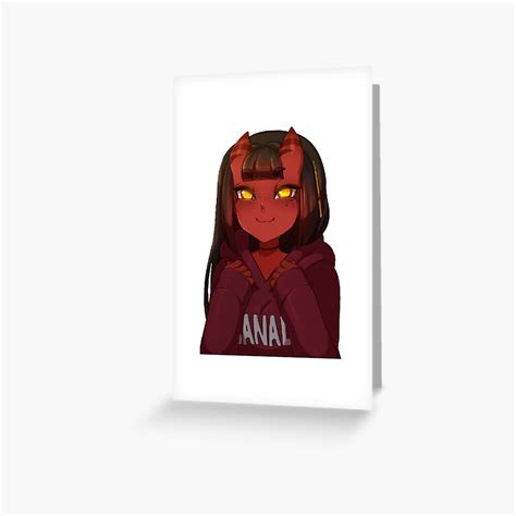 Meru The Succubus Greeting Card For Sale By Mhwdesign Redbubble