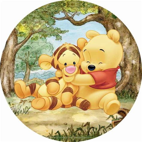 Painel Redondo Pooh Elo Produtos Especiais Beb Disney Pooh Bebe