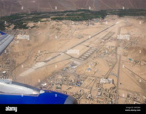 aerial view at landscape and airport from Leh, Ladakh, India Stock Photo - Alamy