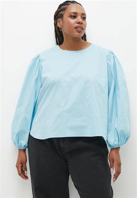 Poplin Statement Sleeve Blouse Summer Song Superbalist Tops