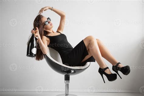 Pensive Brunette In Glasses 20131341 Stock Photo At Vecteezy