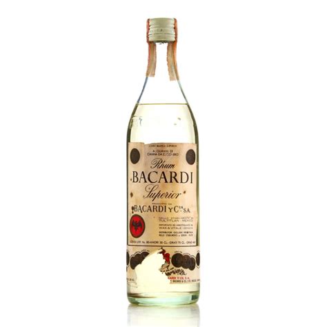 Bacardi Carta Blanca Circa 1970s Wax And Vitale Import Rum Auctioneer