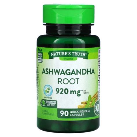 Nature S Truth Ashwagandha Root Mg Quick Release Capsules