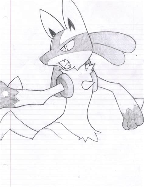 Lucario Drawing By Pikachufan900 On Deviantart