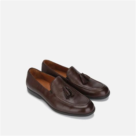 Gentle Souls Men Kenneth Cole Stuart Leather Tassel Loafer Brown