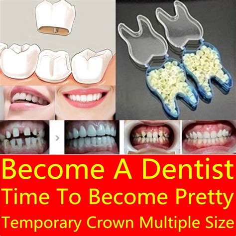 Low Cost Dentist 60pcs/Box Dental Temporary Crowns Front and Back Teeth ...