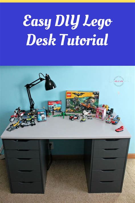 Easy DIY Lego Tables Ikea Hack! Lego Desk Tutorial | Lego desk, Ikea ...