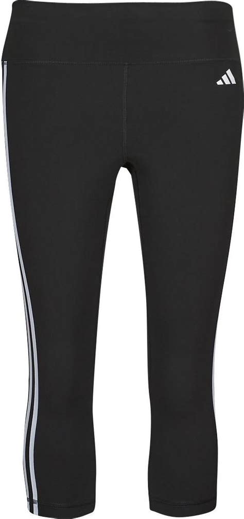 Adidas Train Essentials 3 Stripes High Waisted 3 4 Leggings Black • Pris