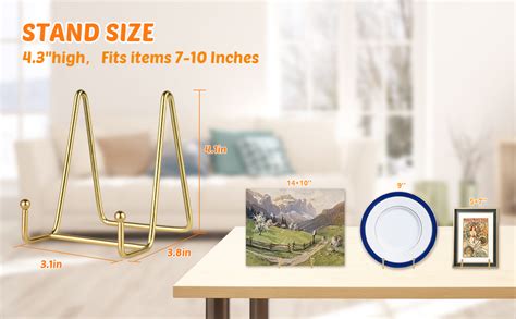 Amazon Mocoosy 2 Pack 4 Inch Plate Display Stands Gold Metal