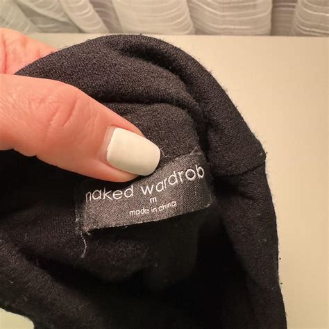 Naked Wardrobe Black Crop Turtle Neck Long Sleeve Depop