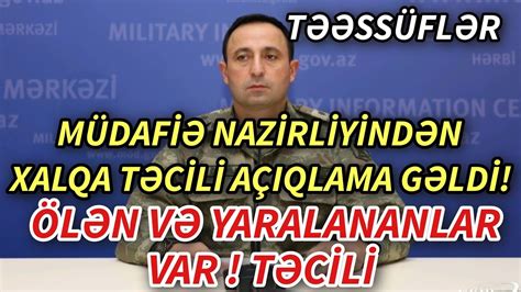 AZ RBAYCAN XALQINA ACI XƏBƏR İNDİCƏ GƏLDİ TƏƏSSÜFLƏR XEBERLER