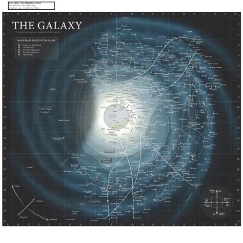 A planetary map of the entire Star Wars universe