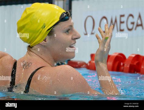 Australia S Emily Seebohm Reacts After Competing In A Women S Meter