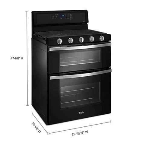 Whirlpool Wge745c0fh 67 Cu Ft Electric Double Oven Range With True Convection Wge745c0fh