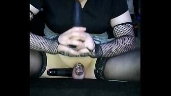 Slut Cums In Cage From Wand And Sucking A Dildo XVIDEOS