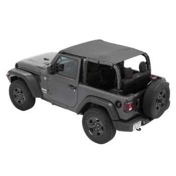 Jeep Wrangler Jl Doors Header Bikini Top Safari Style Black Diamond Bestop