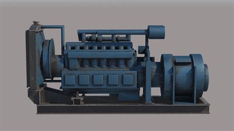 3d Diesel Generator Pbr Turbosquid 1489831