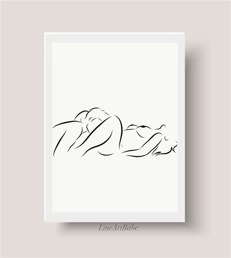 Minimalist Oral Sex Erotic Line Art Oral Sex Art Sensual Etsy Australia