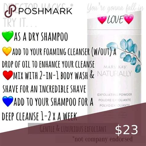 Exfoliating Powder Exfoliating Mary Kay Dry Shampoo