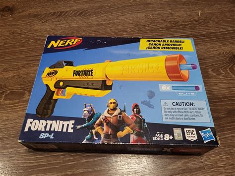 NERF Fortnite Sp L Elite Dart Blaster With 6 Darts 630509840083 EBay