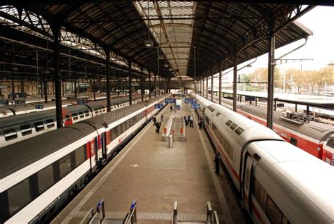 Basel Train Station in Switzerland Stock Photo - Image of railroad, switzerland: 136374372