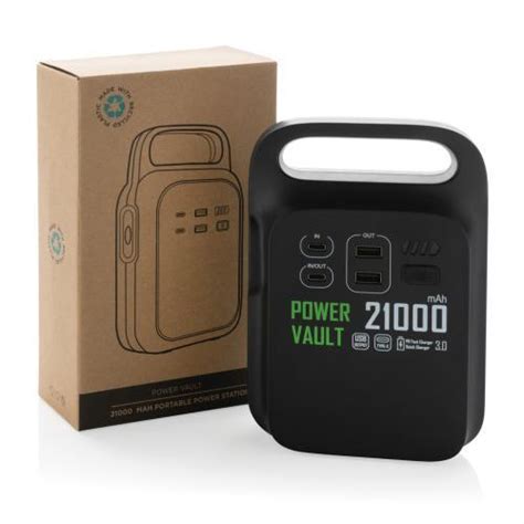 Power Vault RCS Rplastic 21000 MAh Portable Power Station