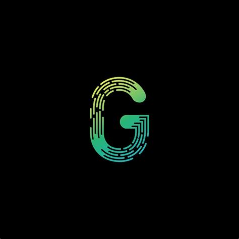 Premium Vector G Initial Letter