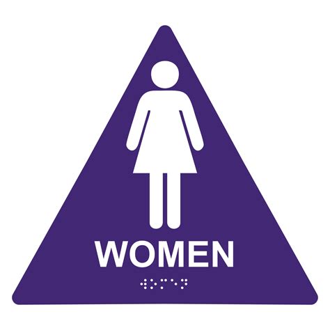 Bathroom Sign Triangle