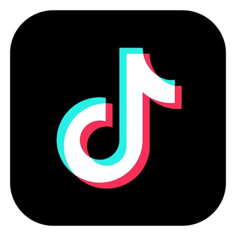 Premium Vector | Square Tiktok Logo Isolated on White Background