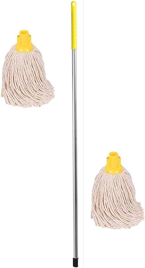 Professional Colour Coded Mop Handle And Mop Heads Yellow Amazon