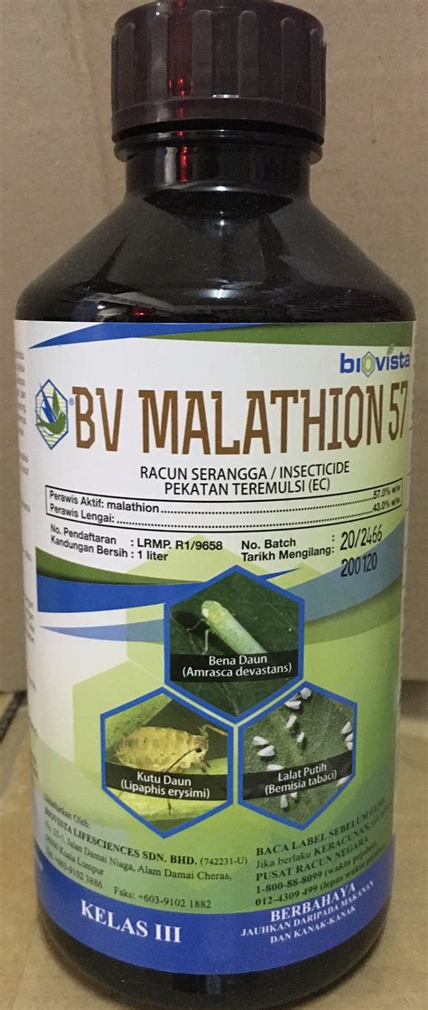 Biovista Bv Malathion L Racun Serangga Kutu Daun Ready Stock