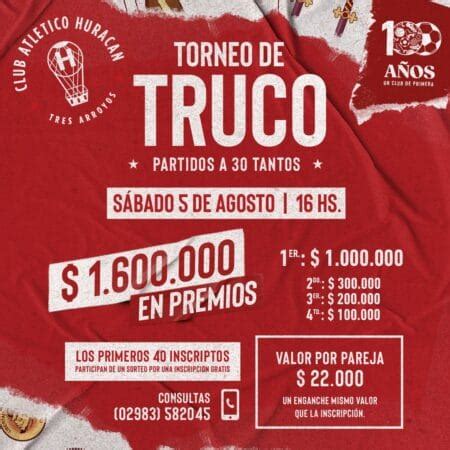 Gran expectativa por el torneo de truco de Huracán Lu24