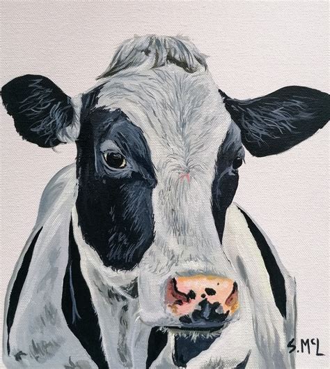 Original Cow Acrylic Painting – 8″x10″ Print – Steven McLeister ...