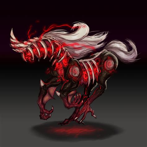 Artstation Demonic Unicorn