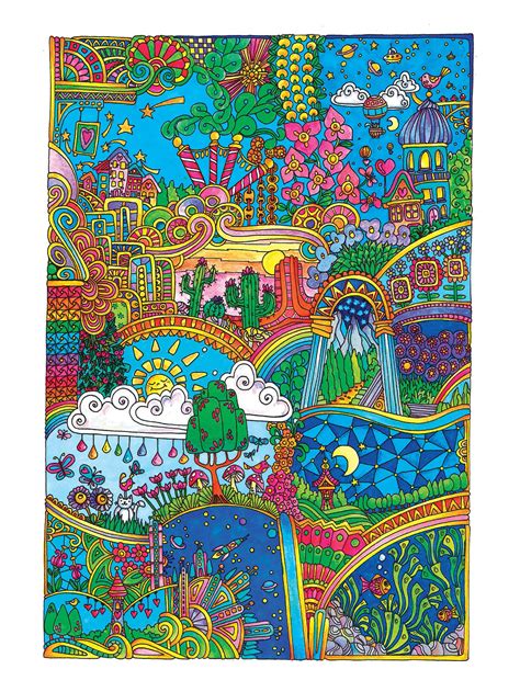 Creative Haven Insanely Intricate Entangled Landscapes Coloring Book