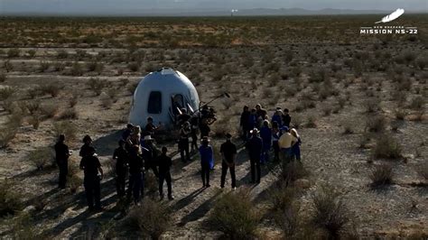 نجاح إطلاق وعودة رحلة Blue Origin إلى الفضاء بمشاركة سارة صبري شاهد