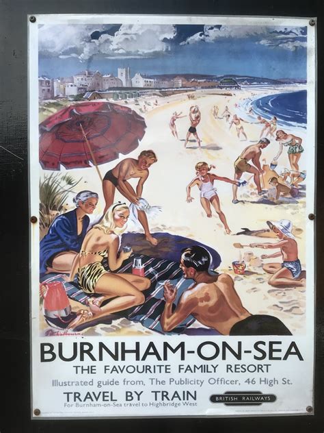 Burnham On Sea Poster Displayed At Crowcombe Heathfield St Flickr