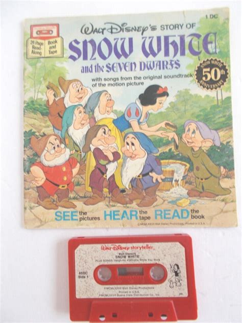 Disney Snow White and The 7 Dwarfs Read-Along book and cassette tape | #4629600647