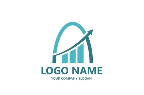 Modelo De Logotipo De Investimento Financeiro Vetor Premium