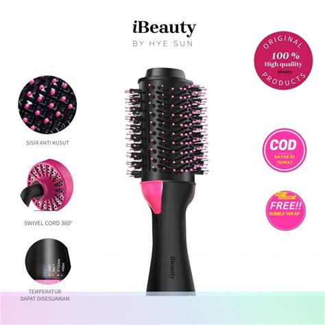 Jual Ibeauty Hot Hair Blow Auto Rotating Air Styler In Catok Hairdry Curler Shopee Indonesia