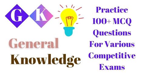 Gk Questions With Answers Mcq In English For Competitive Exams Indian